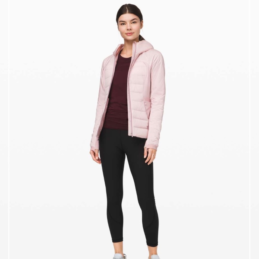 Lululemon Down For It All Jacket Porcelain Pink size 4